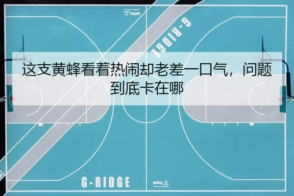 这支黄蜂看着热闹却老差一口气，问题到底卡在哪